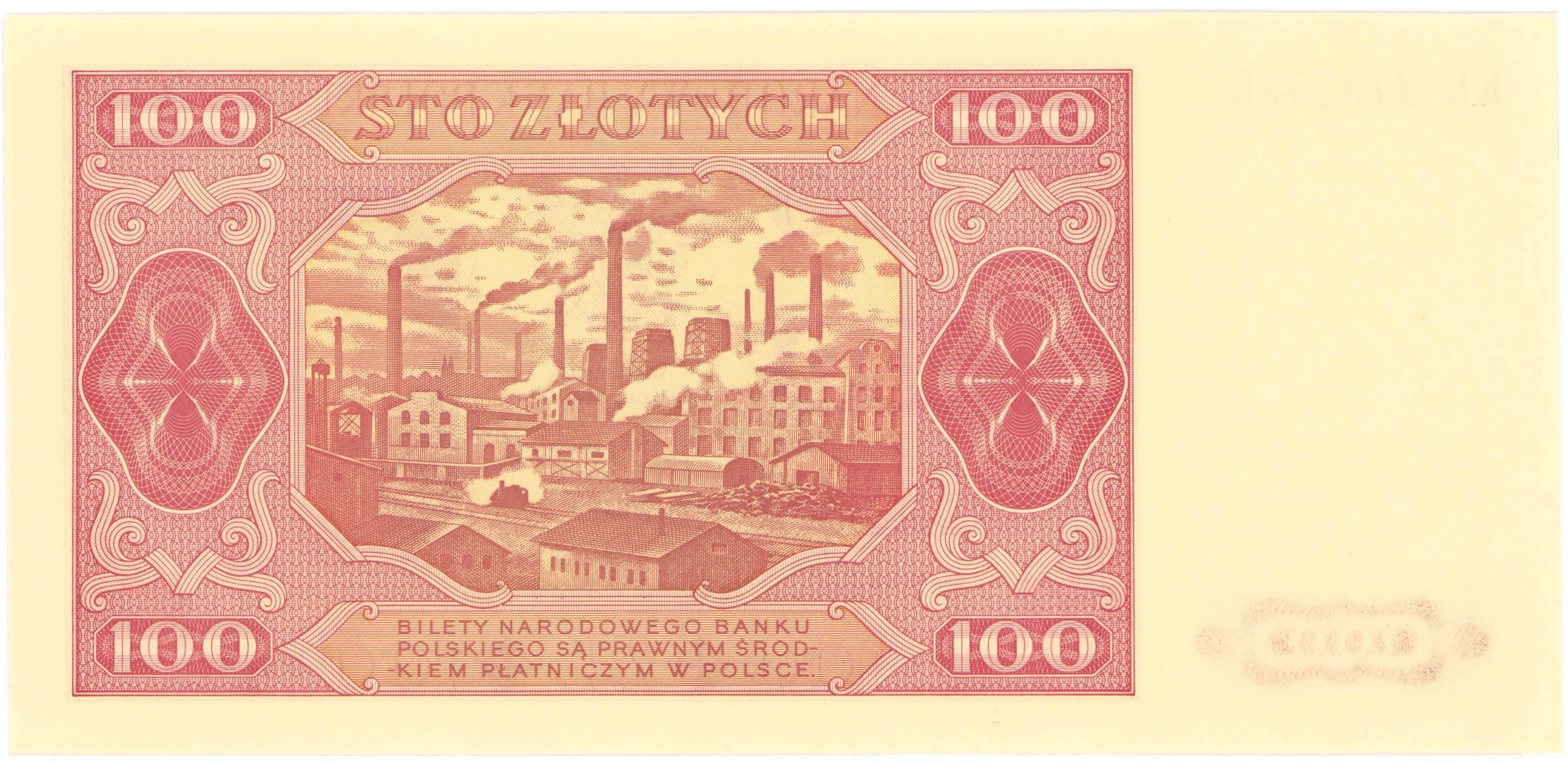 100 złotych 1948 seria KR